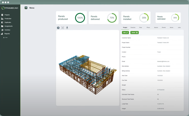 FRAMECAD Launches Nexa for Cold-Formed Steel Framing Projects
