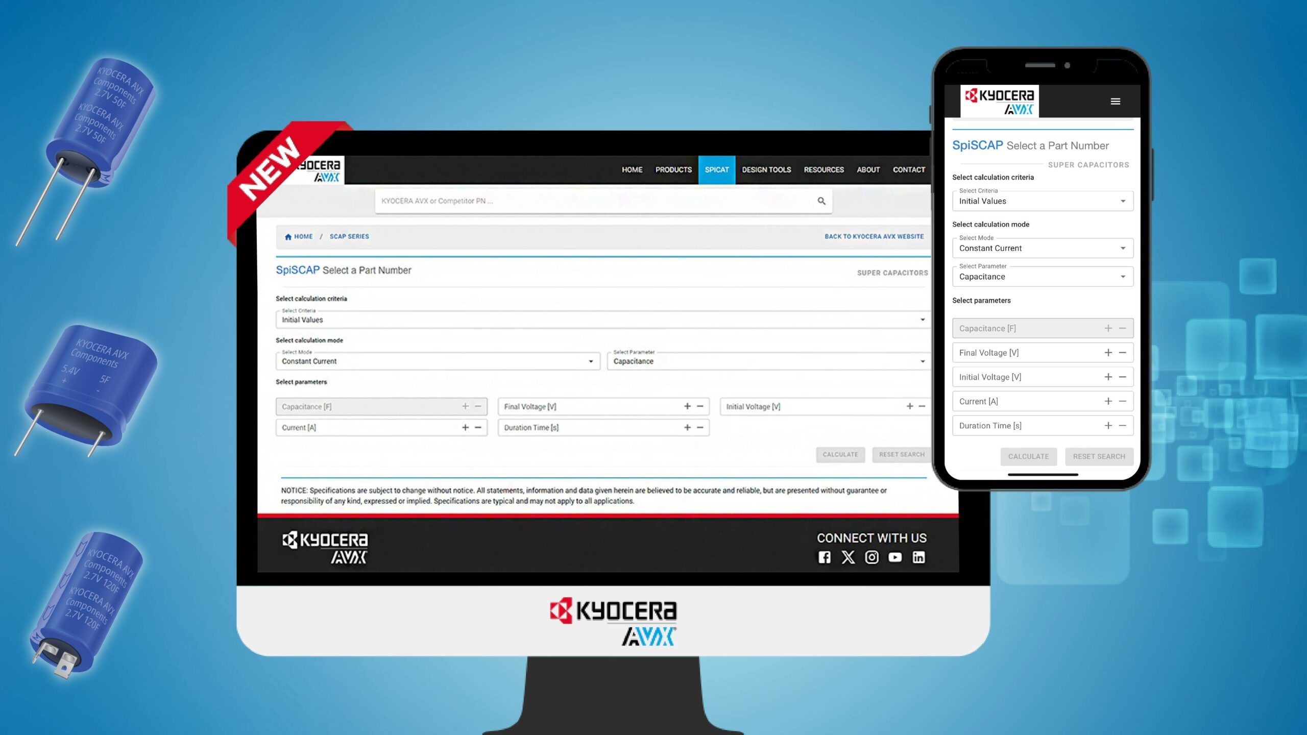 KYOCERA AVX Launches SpiCAT SpiSCAP for Supercapacitors
